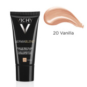 Dermablend, Fond de ten fluid corector (pete pigmentare, roseata, coloratii ale tenului) nuanta 20, 30 ml, VICHY