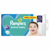 Scutece Pampers Active Baby 4+  Mega Box 120 buc