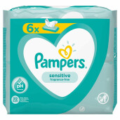 Servetele umede Pampers Sensitive 6pk (6*52 buc)