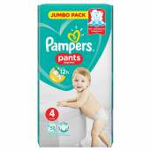 Scutece Pampers Active Baby Pants 4 Jumbo Pack 52 buc