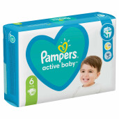 Scutece Pampers Active Baby 6 Extra Large Jumbo Pack 48 buc