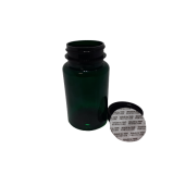 Flacon plastic verde cu sigiliu 100 ml