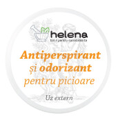 Antiperspirant si odorizant pudra pentru picioare, 50 g, Farmacia Helena