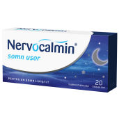 Nervocalmin Somn Usor cu valeriana, 20 capsule moi, Biofarm