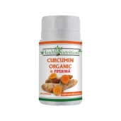 Curcumin Organic + Piperina 60 capsule, Health Nutrition