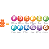 Multi Vita Kids Veg Gummies Astrobears, 60 jeleuri, BioSunLine
