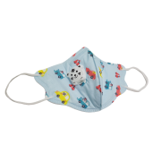 Masca copii KN95 cu valva, cu desene, set cu 5 buc