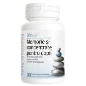 Memorie și concentrare pentru copii, 30 comprimate, Alevia