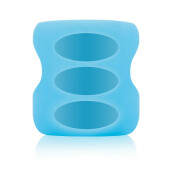 Protectie silicon ptr. biberon din sticla cu Gat Larg 150ml., Albastru,Dr.Brown