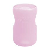 Protectie silicon ptr. biberon din sticla cu Gat Larg 270ml., Roz pal,Dr.Brown