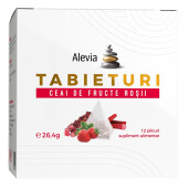 TABIETURI Ceai de fructe roșii, 12 plicuri, Alevia
