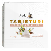 TABIETURI Ceai rooibos creme brulee, 12 plicuri, Alevia