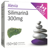 Silimarină 300mg, 50+50 comprimate, Alevia