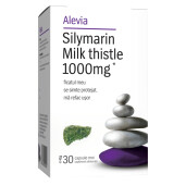 Silymarin milk thistle 1000mg*, 30 capsule moi, Alevia