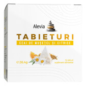 TABIETURI Ceai de mușetel și citrice, 12 plicuri, Alevia