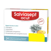 Salviasept Acut fara zahar, 24 comprimate de supt + 33% GRATUIT, Zdrovit