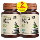 Spirulina 500mg, 30+30 comprimate, Alevia