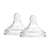 Tetine Gat Larg Options Plus, Silicon, de nivelul 3 (2 pack),Dr.Brown