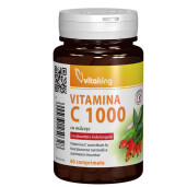 Vitamina C 1000 mg cu absorbtie lenta - 60 comprimate, Vitaking