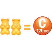 Vita C Kids Veg Gummies Astrobears, 60 jeleuri, BioSunLine