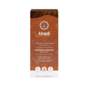 Vopsea de par naturala Henna Saten Auriu, 100g, Khadi