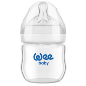 Natural biberon cu gat larg 125 ml, WEE BABY