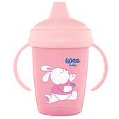 Pahar care nu curge cu capac si maner 250ml, WEE BABY