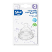 Tetina silicon anticolic cu gura larga nr 2, WEE BABY