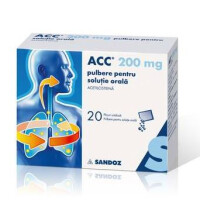 ACC 200 pulbere, 20 plicuri, Sandoz