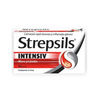 Strepsils Intensiv miere si lamaie, 24 comprimate, Reckitt Benckiser