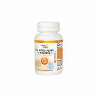 Ca si Mg Organic cu Vitamina D, 60 comprimate, Dacia Plant