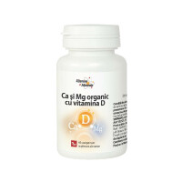 Ca si Mg Organic cu Vitamina D, 60 comprimate, Dacia Plant