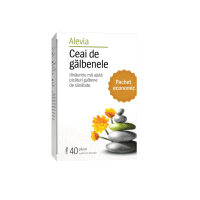 Ceai de galbenele, 40 plicuri, Alevia