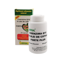 Coenzima Q10 in ulei de catina Forte Plus 60mg, 40 capsule, Hofigal