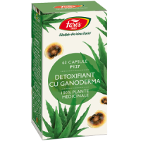 Detoxifiant cu ganoderma, P127, 63 capsule, Fares
