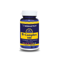 Magneziu Organic B Complex, 120 capsule, Herbagetica
