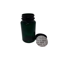 Flacon plastic verde cu sigiliu 100 ml