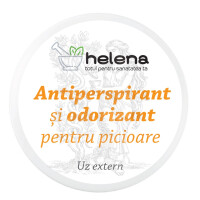 Antiperspirant si odorizant pudra pentru picioare, 50 g, Farmacia Helena