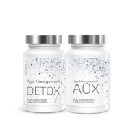 Pachet Age Management - AOX+DETOX, 30 cps + 30 cps, BioSunLine