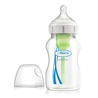 Biberon cu Gat Larg PP, 330 ml."Options Plus", cu tetina nivel 2 (3-6 luni) (BPA free),Dr.Brown