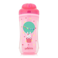 Canita copii, fara cioc, cu izolatie, 300 ml. (culori asortate),Dr.Brown