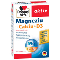 Aktiv Magneziu Calciu Vitamina D3, 30 comprimate, Doppelherz 