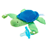 Jucarie Girafa Lovey + Suzeta complet din silicon albastra 0-6 luni,Dr.Brown