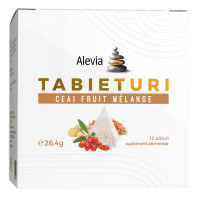 TABIETURI Ceai fruit melange, 12 plicuri, Alevia