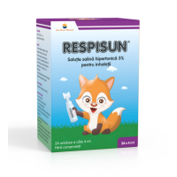 Respisun soluție salina hipertonică 3%, 24 doze, Sun Wave Pharma