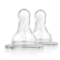 Tetine silicon, Gat Ingust de nivelul patru (2 pack),Dr.Brown