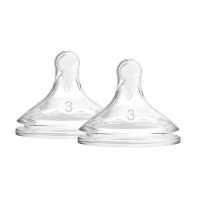 Tetine Gat Larg Options Plus, Silicon, de nivelul 3 (2 pack),Dr.Brown