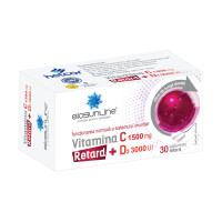 Vitamina C 1500 mg cu D3 3000 UI Retard, 30 comprimate retard, Biosunline