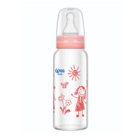 Biberon termorezistent din sticla 180ml, WEE BABY